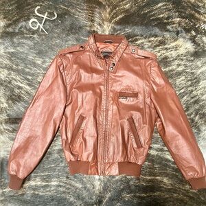 Members Only Vintage Leather Jacket Saddle
Brown
